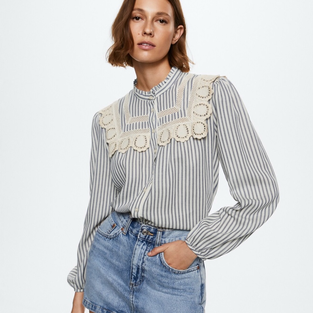 Swiss Embroidery Cotton Blouse